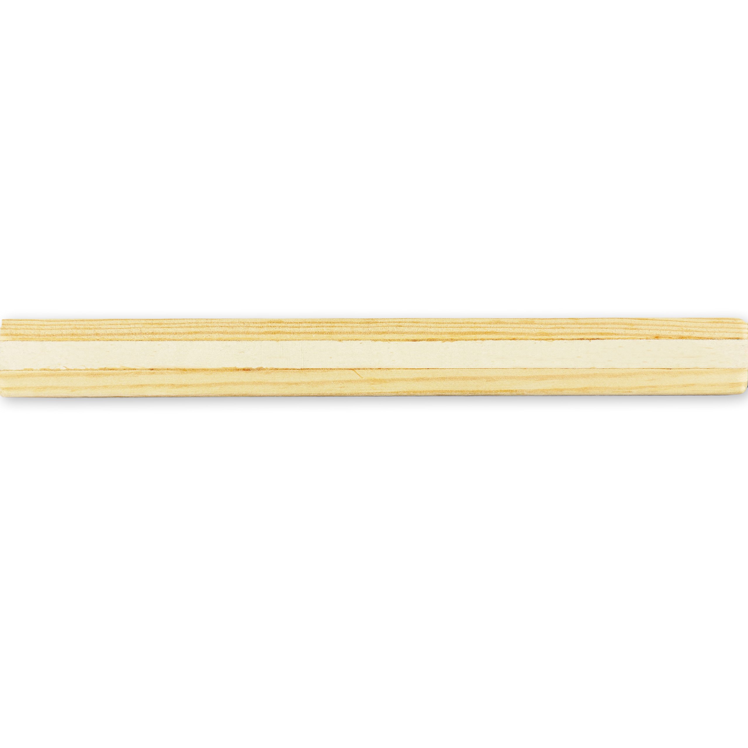 Raschietto di feltro di lana solido con maniglia in legno per uso professionale, bianco, (densità specifica 0,56-0,60 gr/cm³), 260 x 100 x 10 mm - Qualità "Made in Germany"