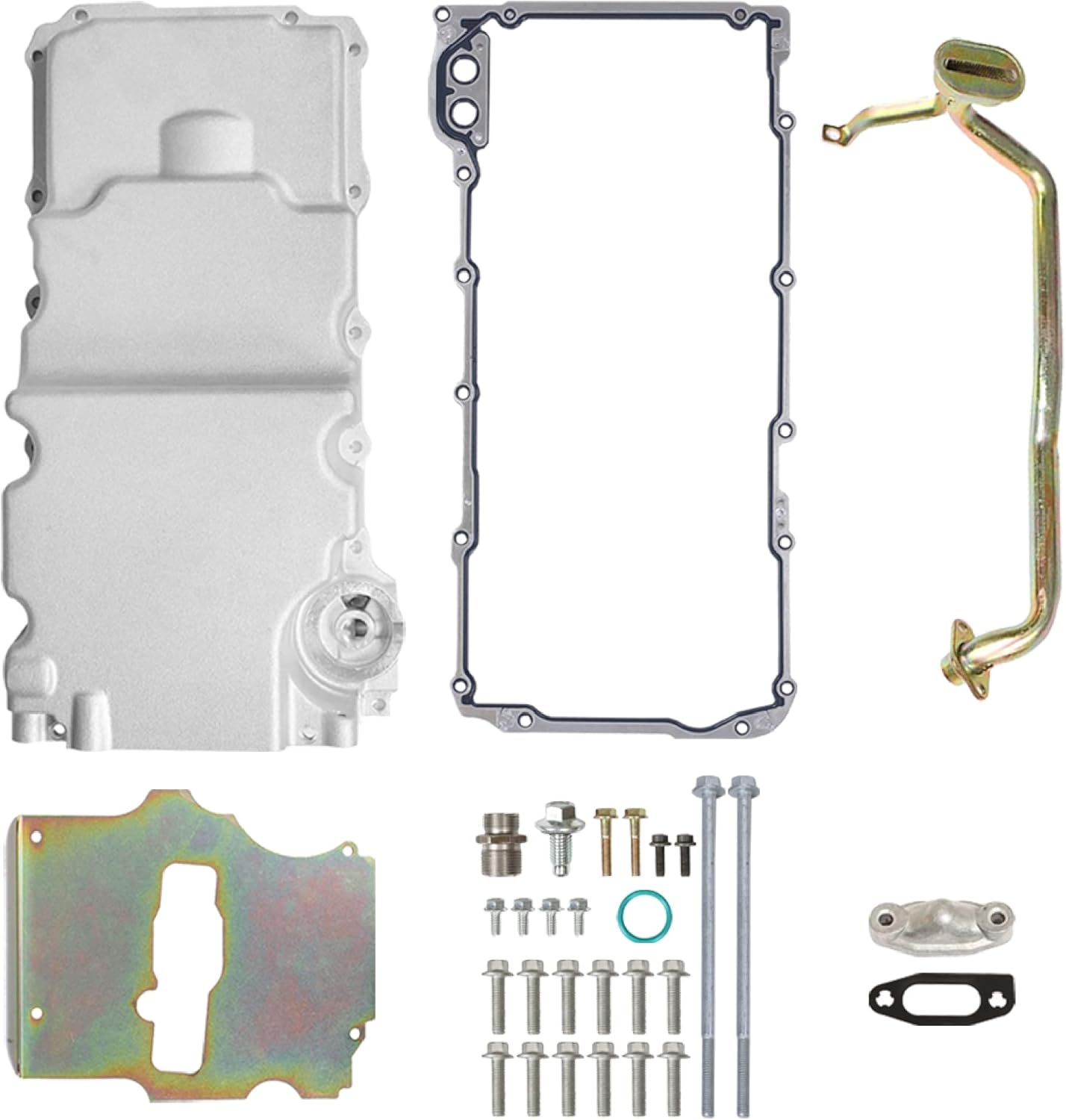 302-2 LS Swap Engine Oil Pan Kit Aluminum Oil Pan Kit Compatible with 1964-1992 Chevy Nova Camaro Ventura Omega F-body G-body LS1 LS2 LS3 LS6 5.7L 5.3L 6.5L Engines