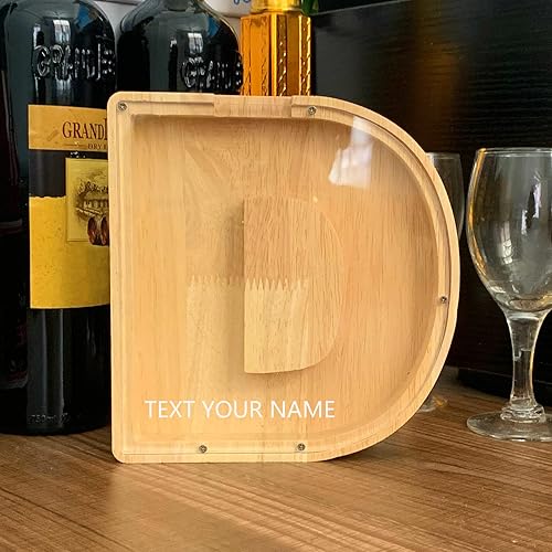 Miniatura 72 de TAONE Hucha personalizada para niños con grabado láser, alcancía de madera personalizada