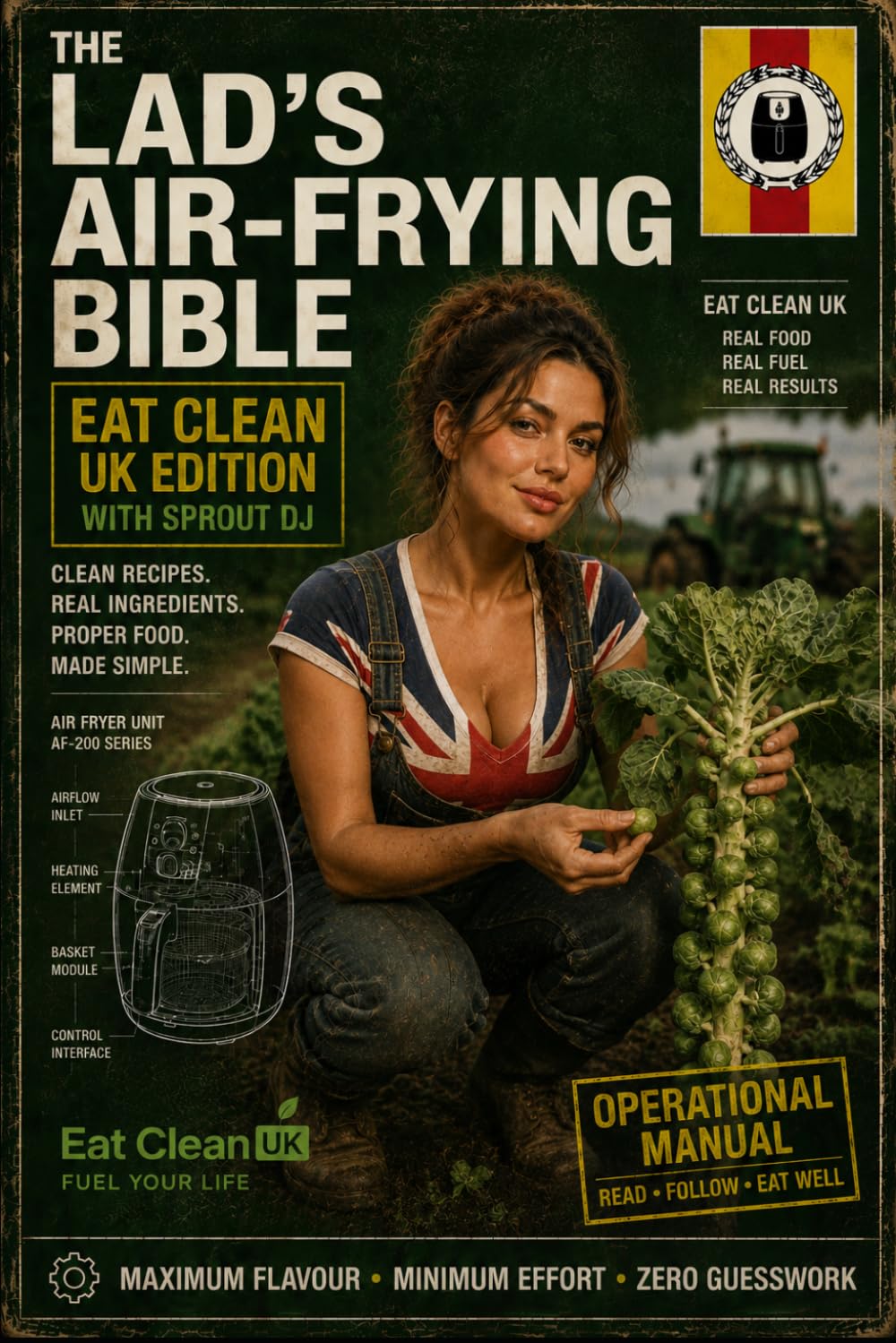 The Lad’s Air-Frying Bible: Eat Clean UK Edition: Simple, High-Protein Air Fryer Recipes for Clean Eating, Real Energy, and Proper Food Without ... Rubbish (The Lads Air Frying Bible Series)