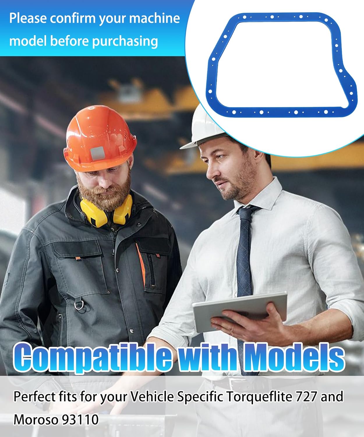 93110 Transmission Oil Pan Gasket Fits for 1962-1994 Dodge Chrysler Torqueflite 727 Moroso Transmission Pan No. 42080