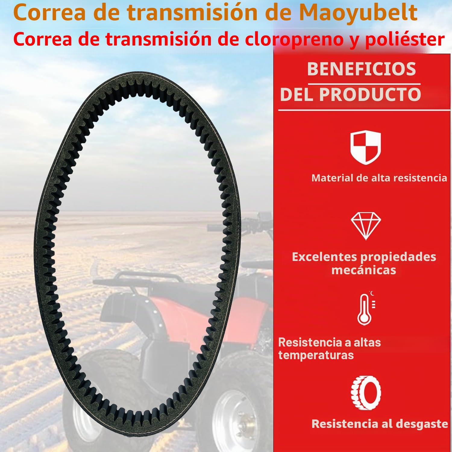 Correa de transmisión B3211AA1103 para Aixam 500.4 para Minivan/Pick-Up 1997-2003 2004 para Scouty para Crossline A721 A741 2005-2008