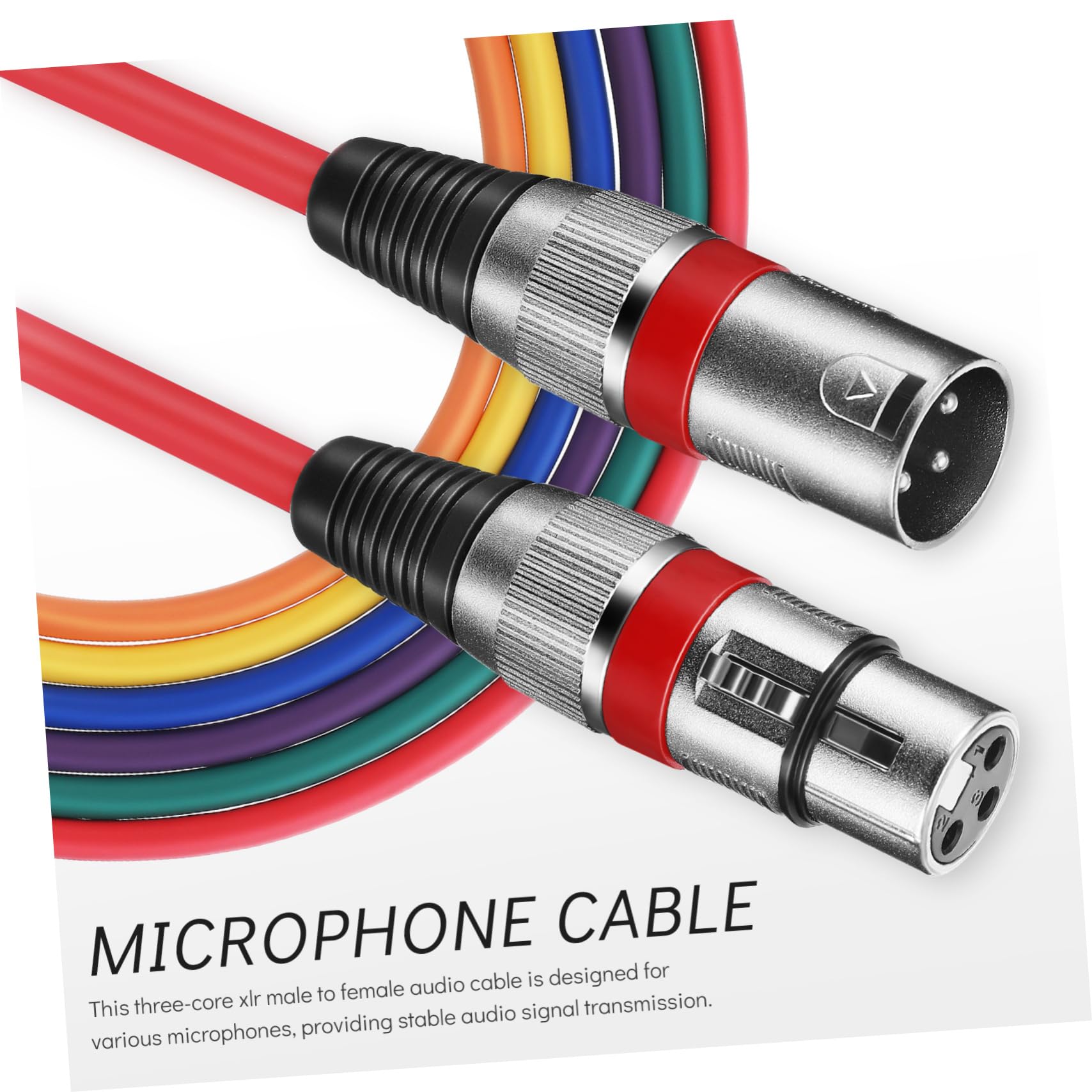Veemoon Xlr Mikrofonkabel Stabile Audioübertragung Zinklegierung und Pvc Leichtes und Ausstecken für Mikrofon und Lautsprecher