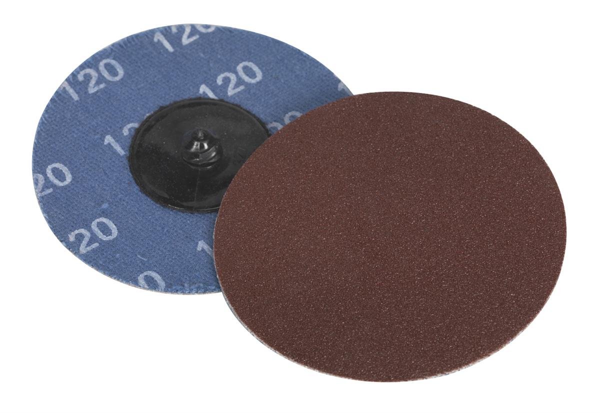 Disques abrasifs à changement rapide Ø75 mm Grain 120 pour restaurer une carrosserie ancienne