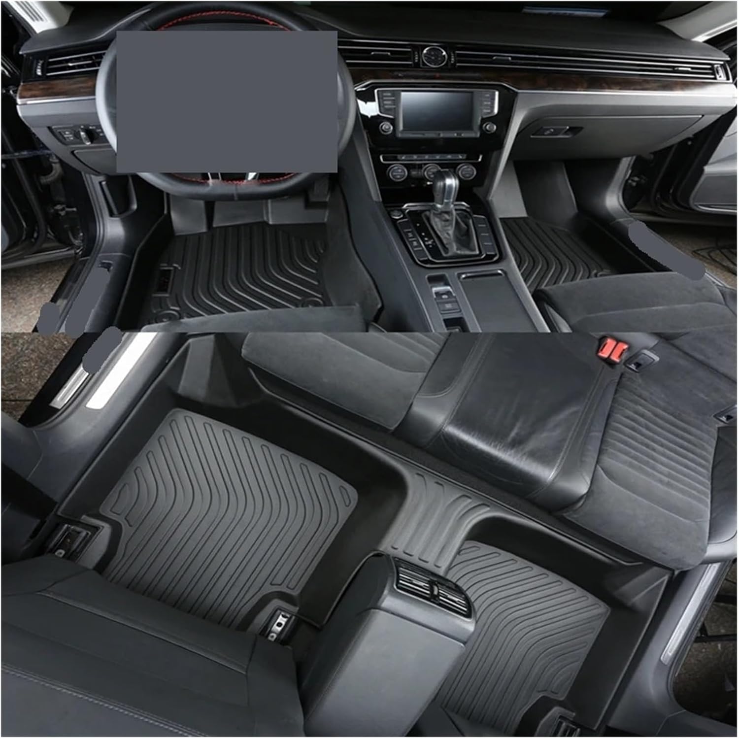 Car Carpet Floor Mats Compatible for VW Jetta Trunk Mat Non-Slip Cargo Liner(All mats)