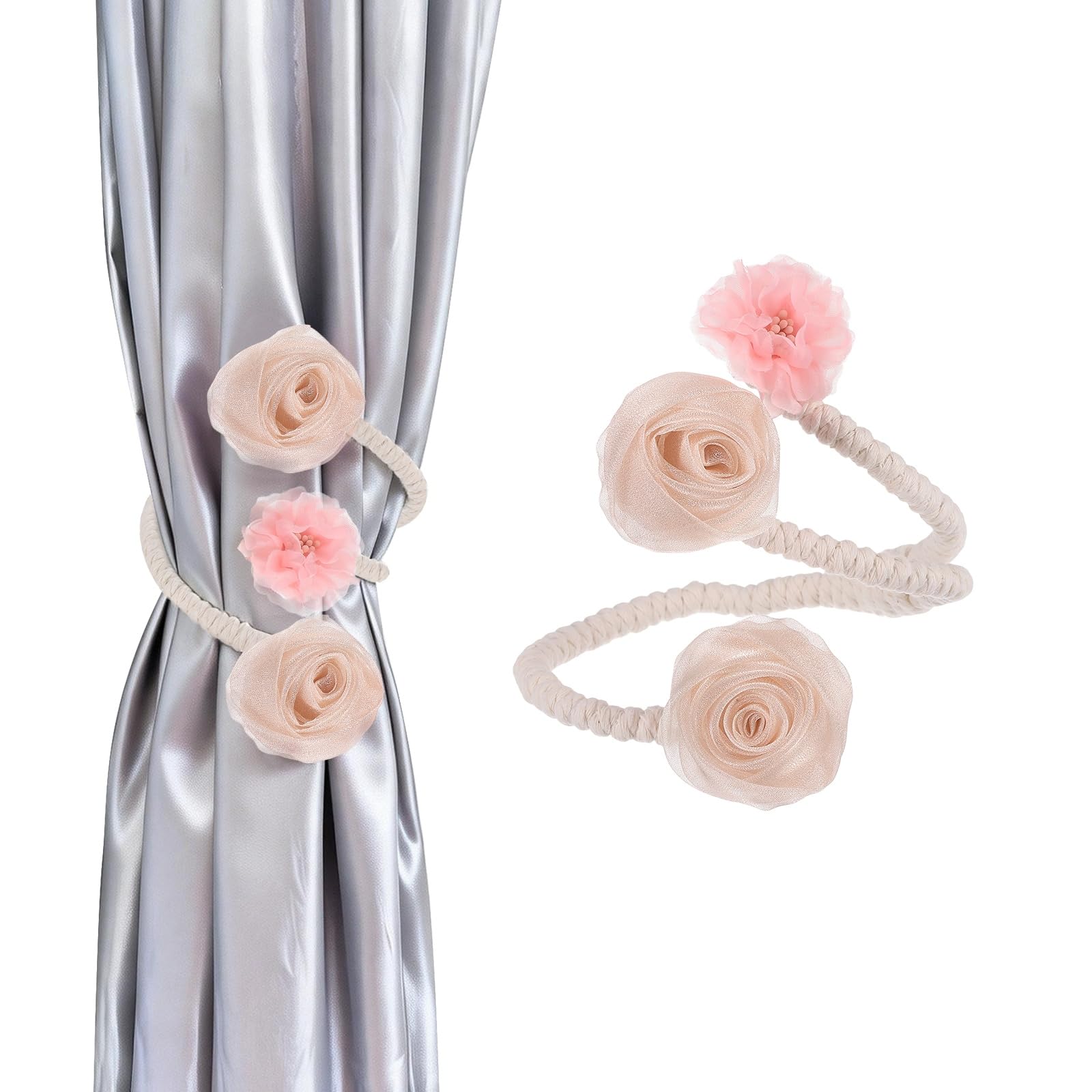 Flores artificiales para cortinas PATIKIL que decoran las ventanas de salones y oficinas