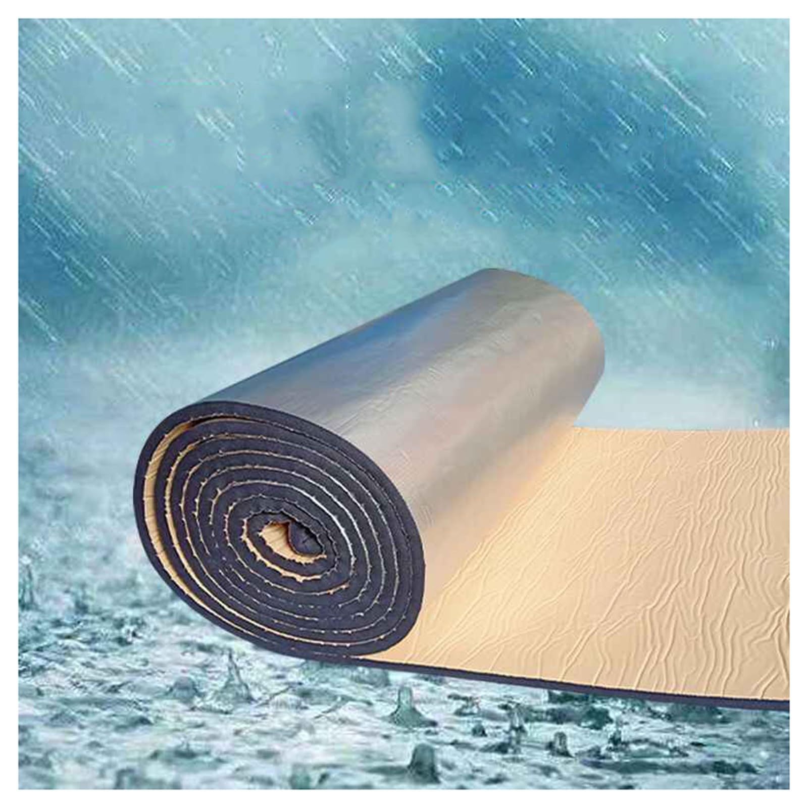 Cotone Isolante Autoadesivo,Isolante Termico,Pannello Riflettente Termosifoni,Pannelli dell'isolamento del Tetto,Isolamento Termosifoni,Tappetino fonoassorbente per Auto(20MM(THK),1*1M(1m²))