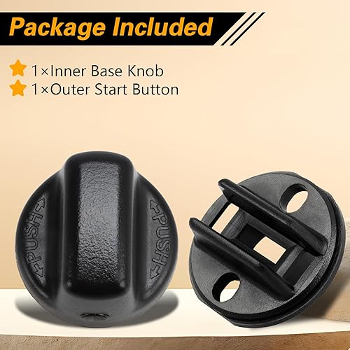 Miniatura 8 de Pomo de llave de encendido compatible con Mazda CX-9 MX-5 Miata, interruptor de giro interno y exterior, botón de arranque de encendido sin llave de