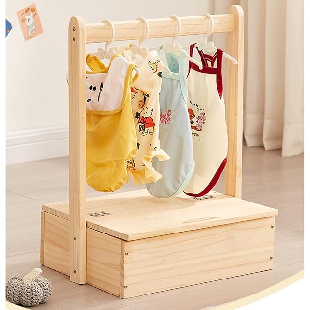Rack De Prenda De Perros Armario De Mascota Armario Vestido De Madera Ropa Almacenamiento De Ropa De Vestir…