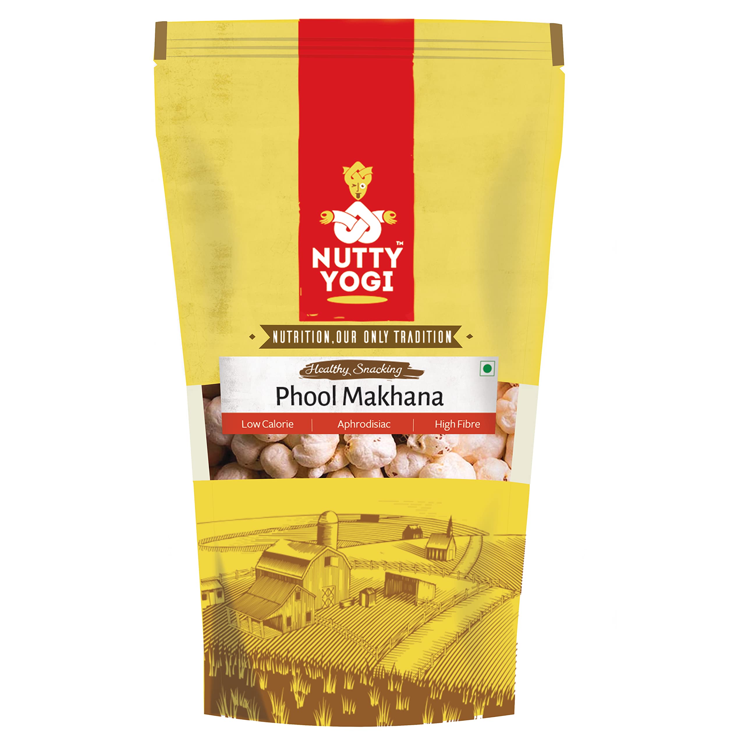 Nutty Yogi Phool Makhana/Fox Nuts 100gm , Lotus seeds, Rich in Calcium, Protein & Fiber, Low Calories,Rich in Antioxidants,pop|Healthy & Crunchy Snack| Freshly Made With Organic Ingredients (Pack of 3) (B09P3V8BGJ) Amazon Price History, Amazon Price Tracker