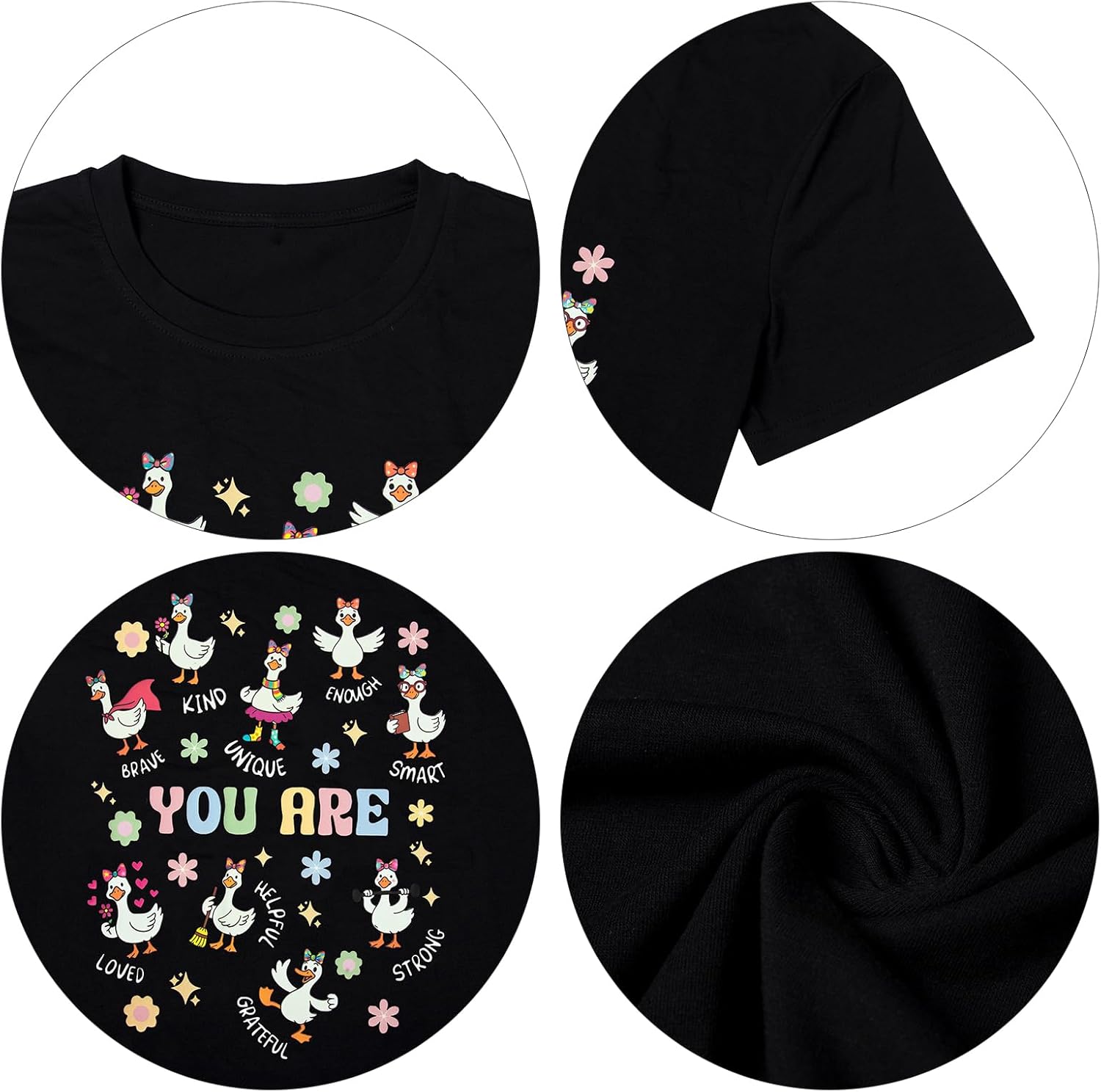 Teacher T Shirts for Women : Silly Goose Shirt Teacher You are Kind Shirt Back to School Tees Funny Top - Image 6