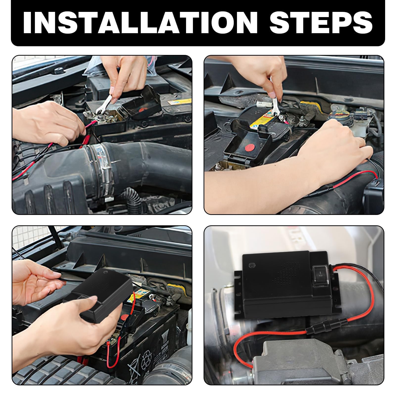 Repellente Ultrasuoni Topi per Auto 12V Martora per Auto con Ultrasuoni 12-24KHz Repellente Topi per Autos a Doppia Azione con LED Alimentazione a Batteria Veicolo Cavo da 50cm per Motore e Van