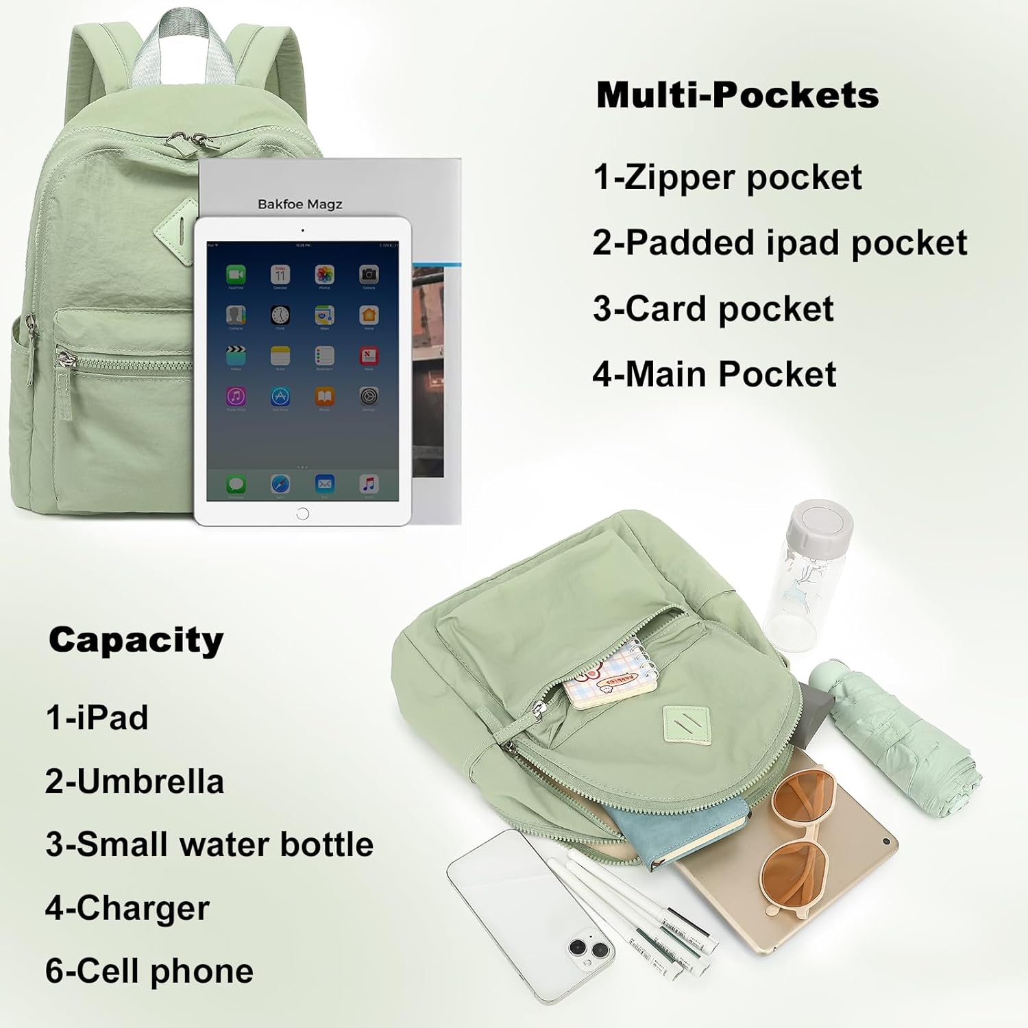 CAMTOP Small Backpack for Women Mini Backpack Purse Girls Lightweight Cute Fashion Backpack Bookbag Daypack for Travel Shopping Them Park - Image 2