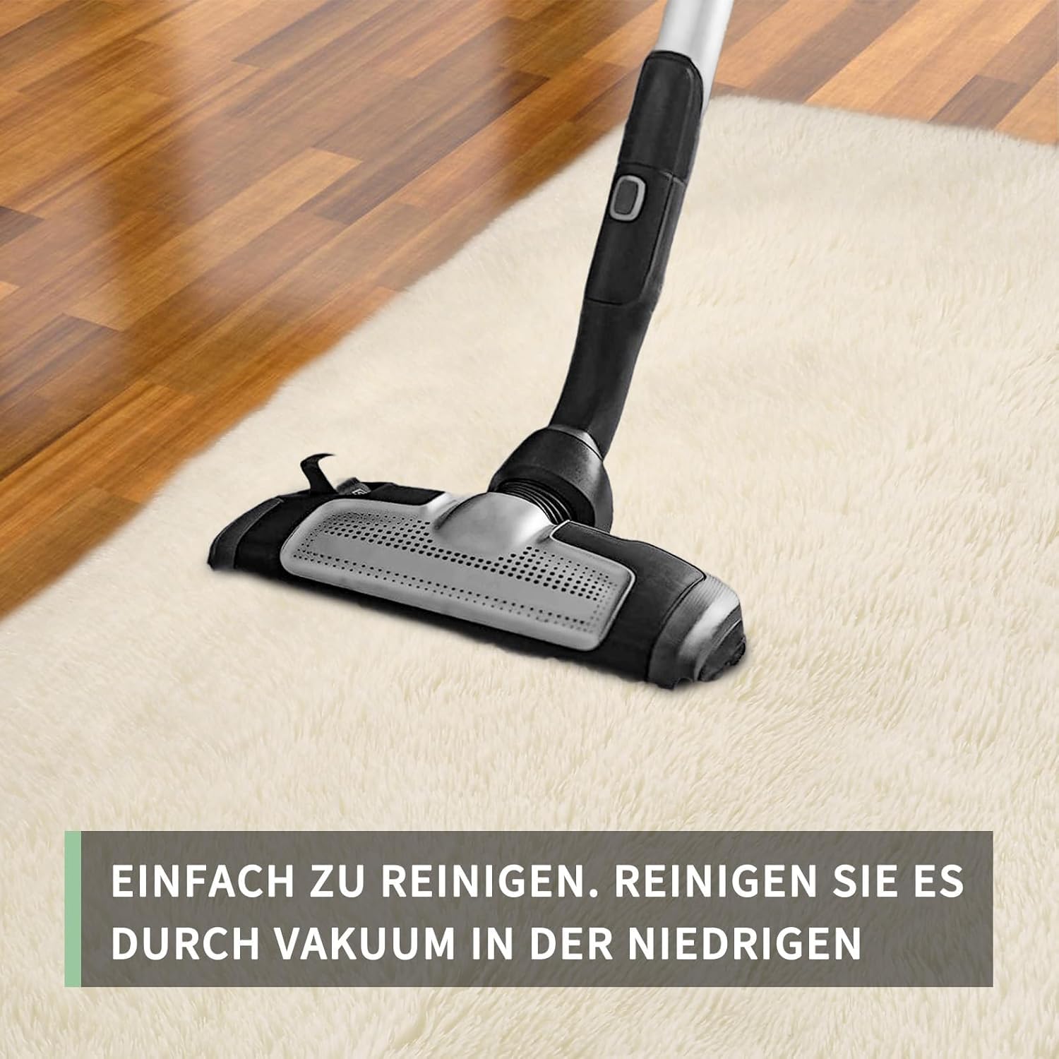Treeboy Hochflor Teppich Creme Carpet Wohnzimmer 60x120 Waschbar Anti-Rutsch Extra Große Teppiche Schlafzimmer Flauschige Moderne Teppiche Matte Teppichen für Schlafzimmer Kinderzimmer