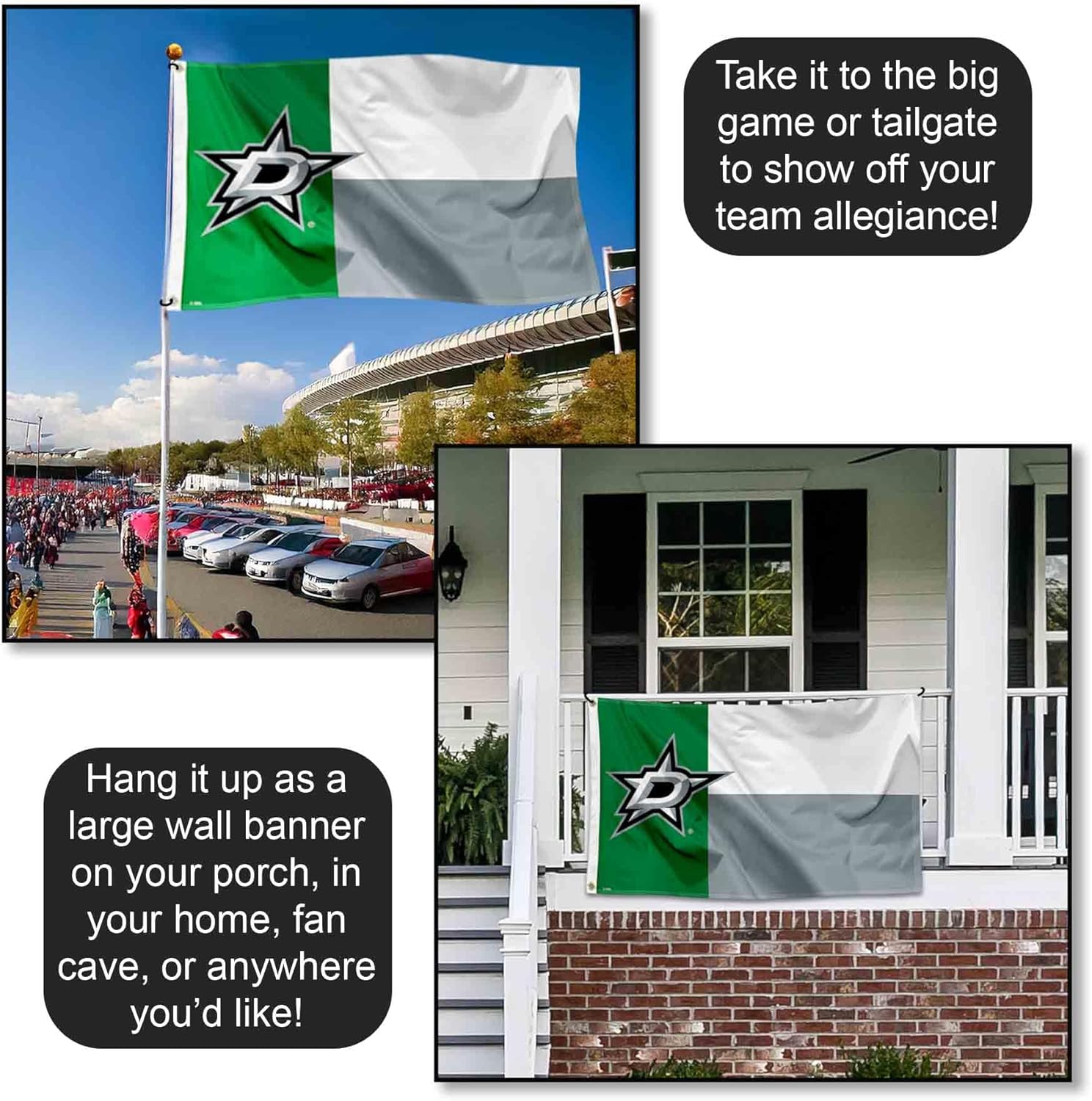 Dallas Stars State of Texas 3x5 Feet Banner Flag - Image 4