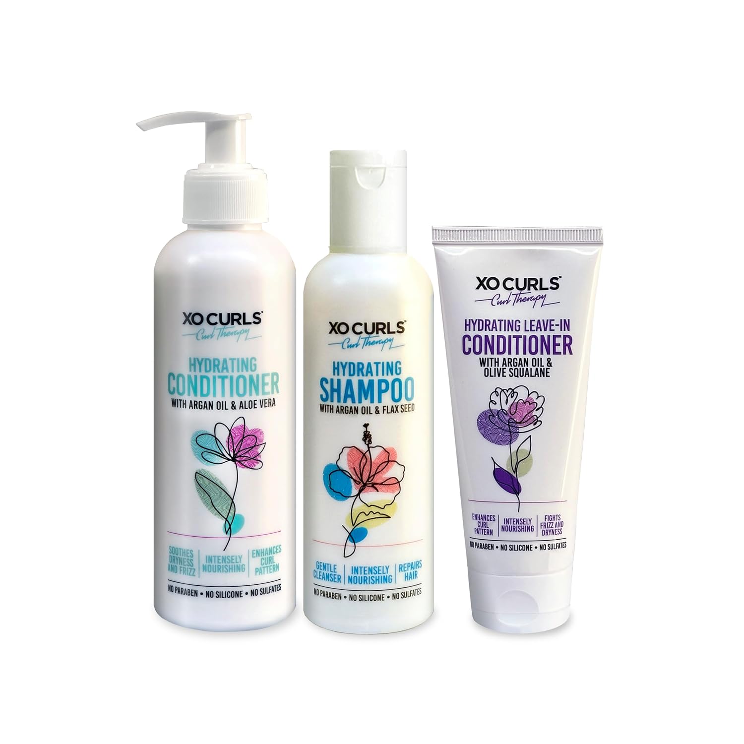 XO Curls Curl Therapy Range for Women & Men, Shampoo plus Conditioner and Leave-in Conditioner Combo for frizz-free, soft ... - Review, Price and Buying Guide