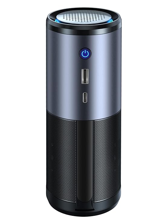 Trettitre Car Portable Air Purifier, USB Quiet Desktop Small Car Air Purifier?with H13 True HEPA Filter for Home and Office