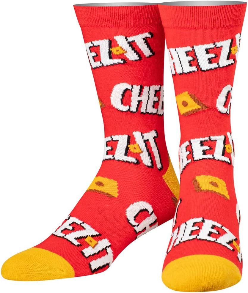 Novelty Crew Dress Sock, Women's, Food, Snacks & Chips, Funny Cute