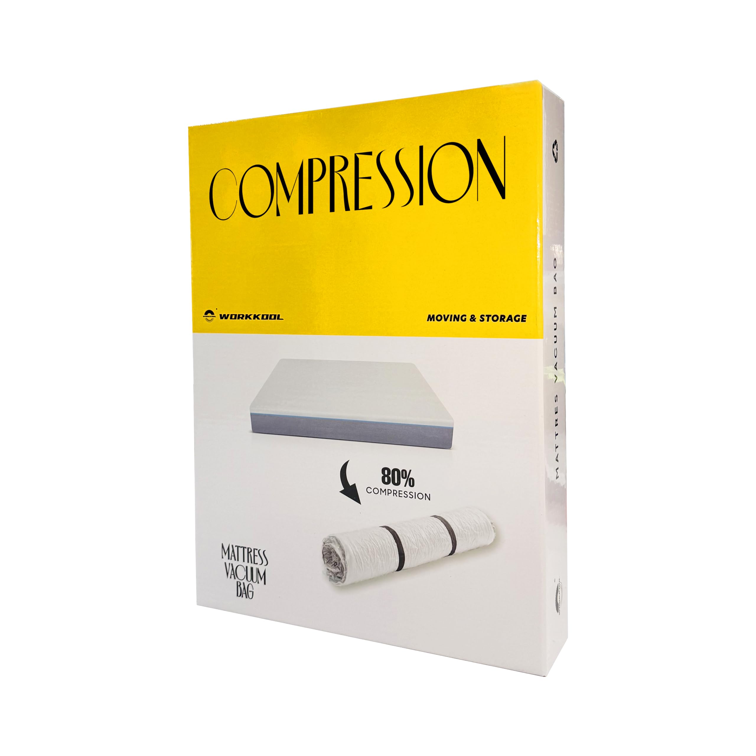 Vacuum Mattress Bag for moving, Vacuum Sealed Bags for Mattress Storage, Mattress Compression Bag, Foam and Latex Mattress Vacuum Bag with Straps(KING. CAL-KING)