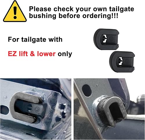 Miniatura 2 de APPERFiT Buje de compuerta trasera para bisagra de compuerta trasera 2PCS compatible con Chevy Silverado 1500 2500HD 3500HD Colorado 2014-2020, GMC