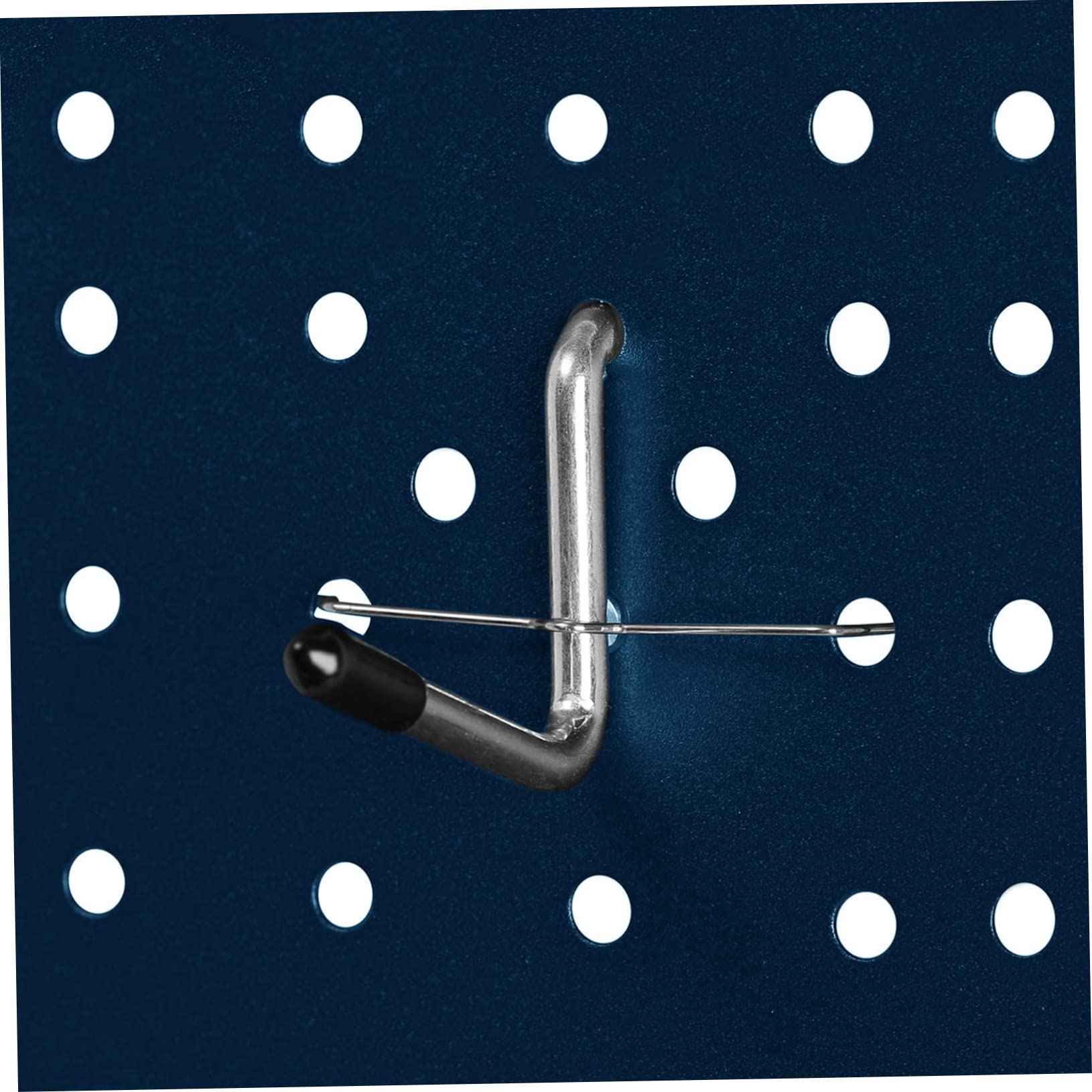 Cabilock 100pcs Stainless Steel Pegboard Hook Locks Secure Clips for Pegboard Heavy Duty Fasteners Resistant for Organizing Tools and Accessories