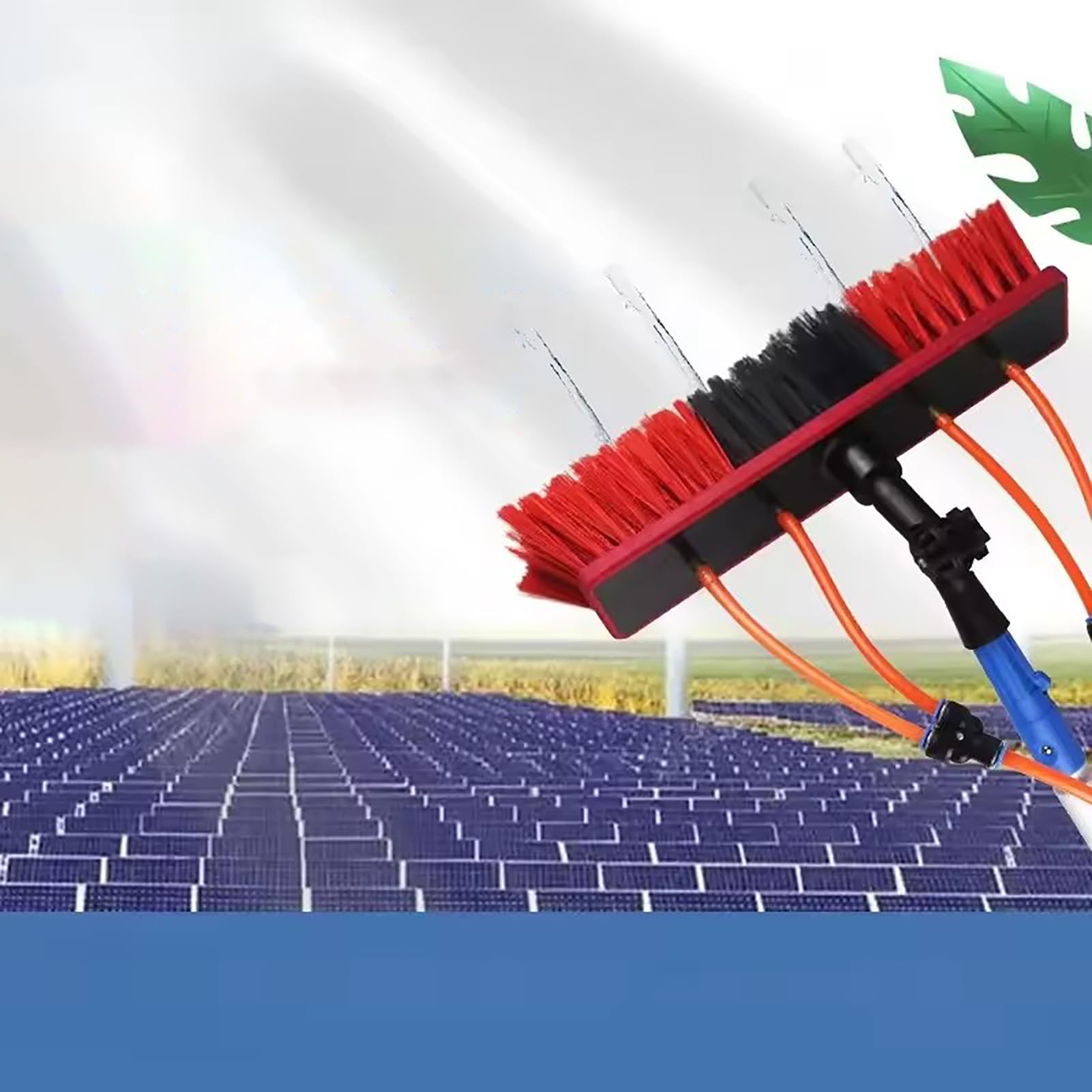 Balai télescopique haut de gamme à eau 500 cm manche aluminium robuste et orientable