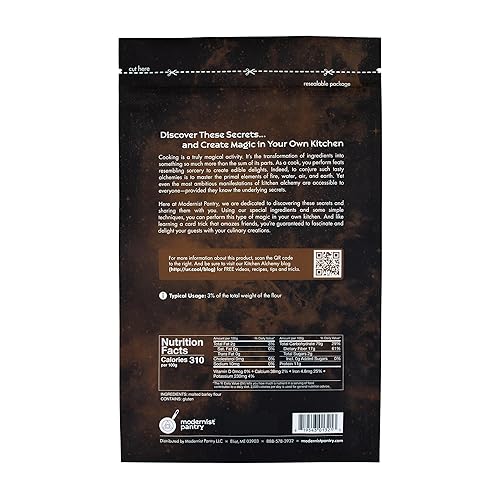 Miniatura 3 de Polvo de malta de cebada no diastásica Sin OMG Vegano ✡ Certificado OU Kosher - 400 g/14 oz