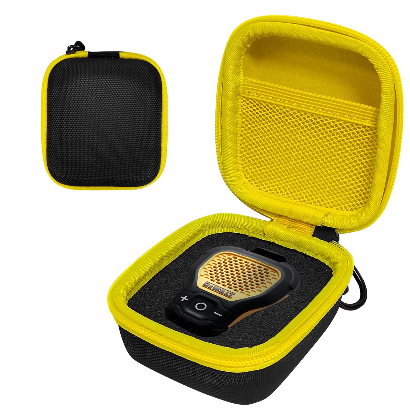 CAIOVSE EVA Hard Case for DEWALT Wearable Bluetooth Speaker, Magnetic Clip-On DEWALT Mini-Speaker Case Fit for DEWALT Speaker Travel Protective Carrying Storage Bag (Only Box)