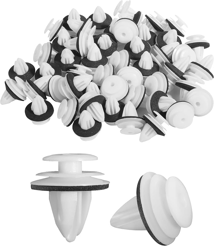 Kit de Presilhas de Fixação do Forro de Porta RACOONA em Nylon – 50 unidades