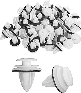 Flaconi 50Pcs Clips de Fixation Voiture,Clips Voiture,Clips de Fixation,Agrafe Carrosserie,Rivet Plastique,Agrafes Carrosserie,Rivet Plastique Voiture,pour Auto Voitures Panneaux de Portes