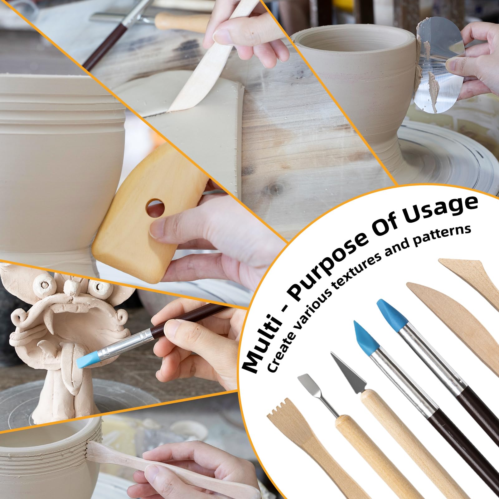 Clay Sculpting Tools Kit - 29 PCS for Beginners -6