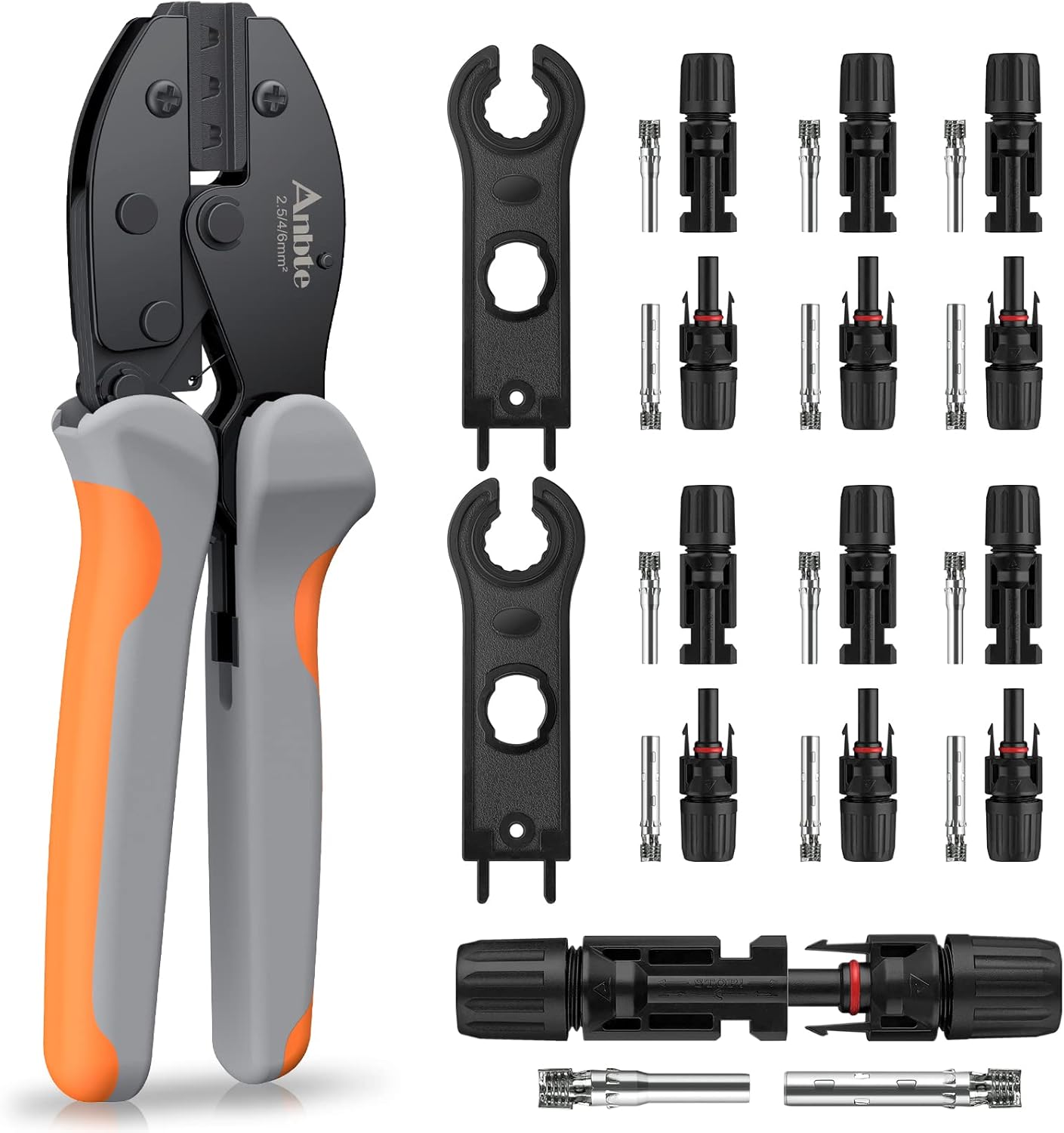 Anbte Solar Crimping Pliers, Solar Crimper PV Crimping Tool for 2.5