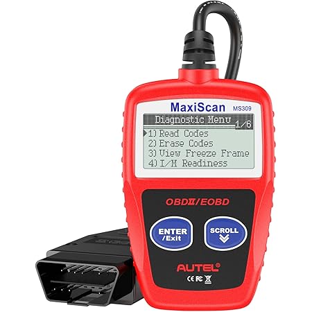 Autel MS309 OBD2 Scanner Check Engine Fault Code Reader, Read Codes Clear Codes, View Freeze Frame Data, I/M Readiness Smog Check CAN Diagnostic Scan Tool
