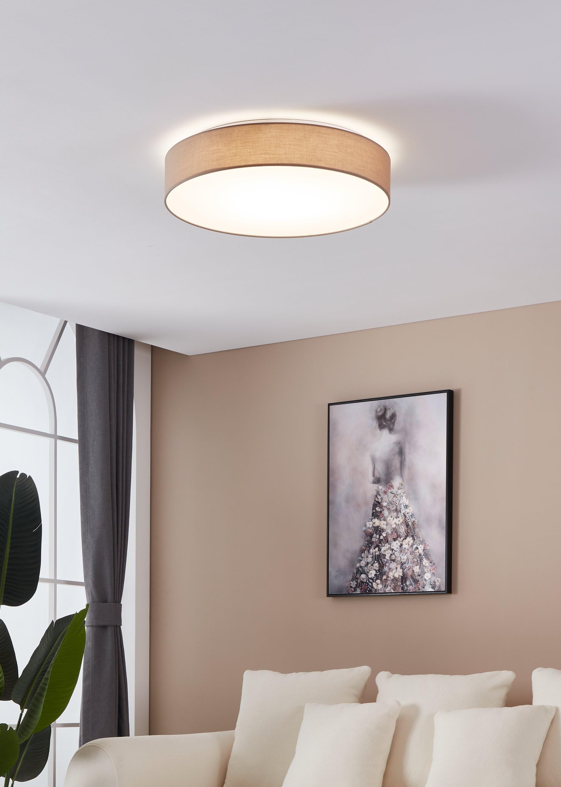 EGLO LED Deckenleuchte Romao 3, 1 flammige Deckenlampe aus Stahl