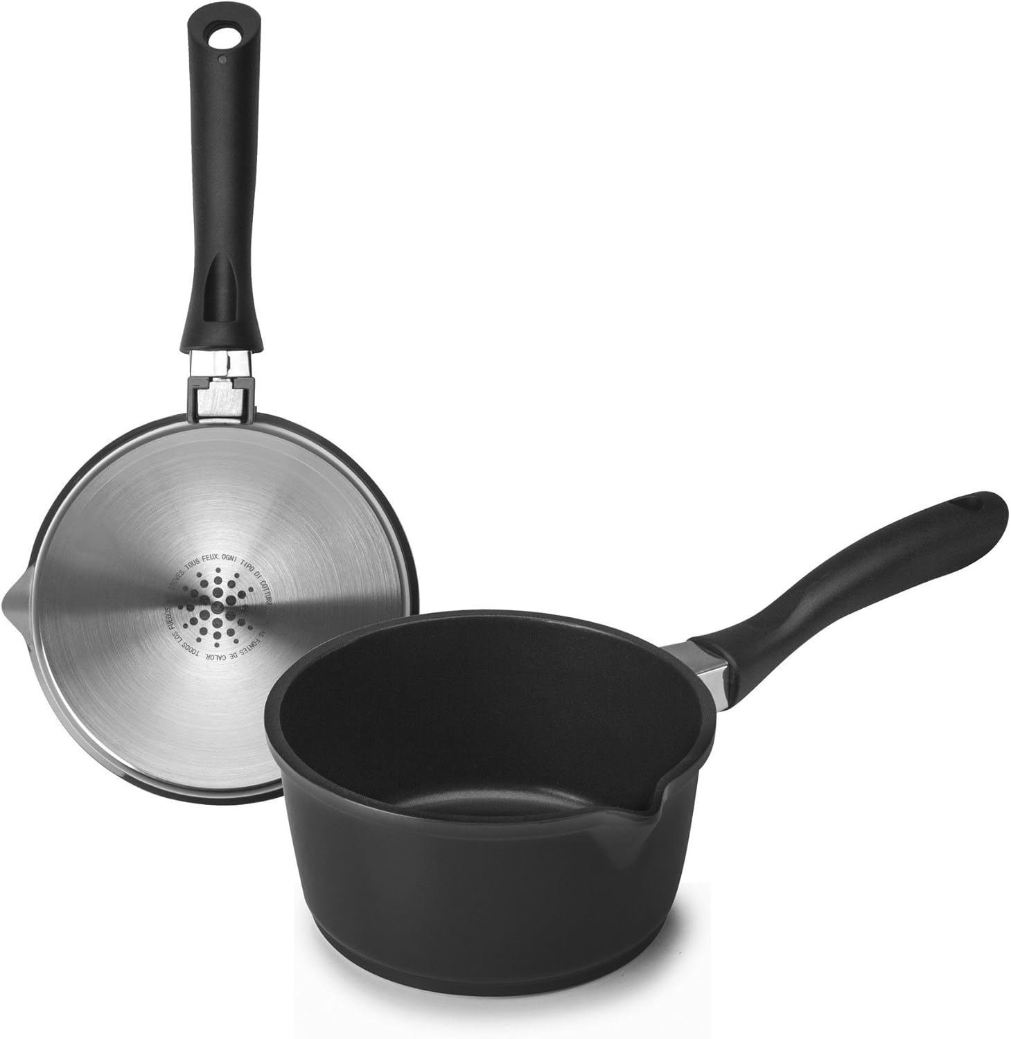 ibili "Evolution" Sauce Pan, Black, 16 cm