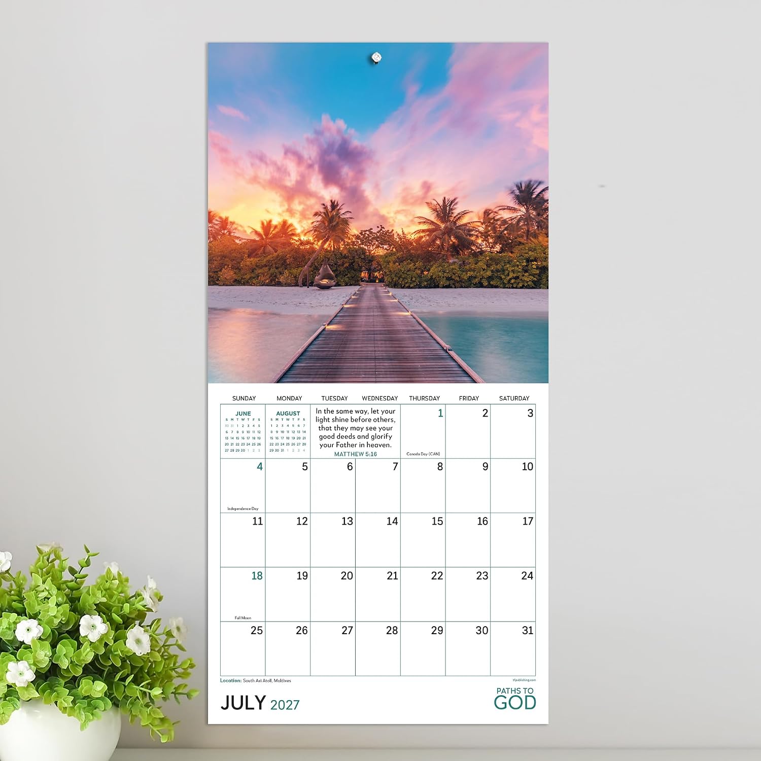 TF Publishing 2027 Paths to God Mini Calendar - 7 x 7 inches image 5