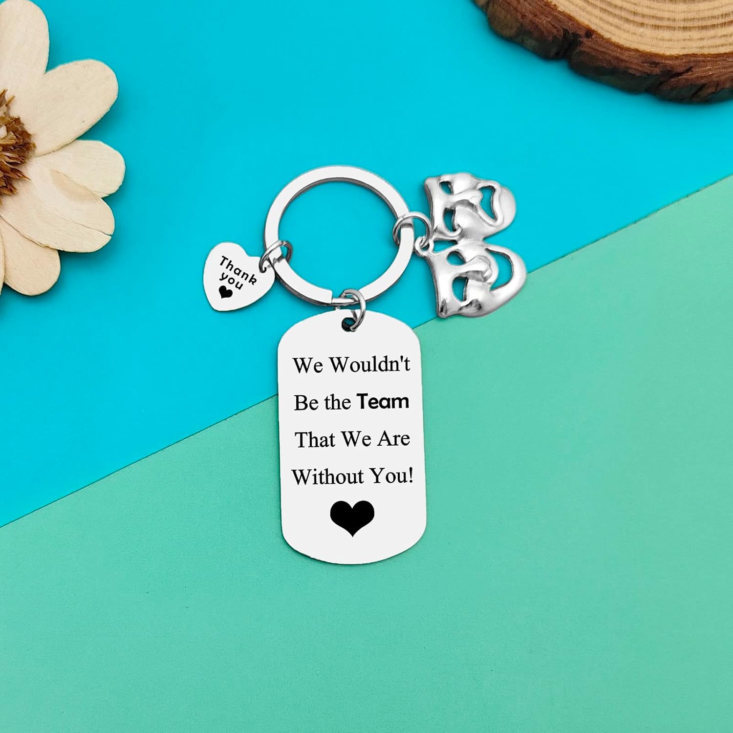 Dabihu Theatre Coach Teacher Gifts Appreciation Jewelry Keychain Drama Lovers Gifts Thank You Gifts for Theatre Team Leader Team Mom Musical Actors Gifts Retirement Farewell Gifts Play Performer Gift - Image 5