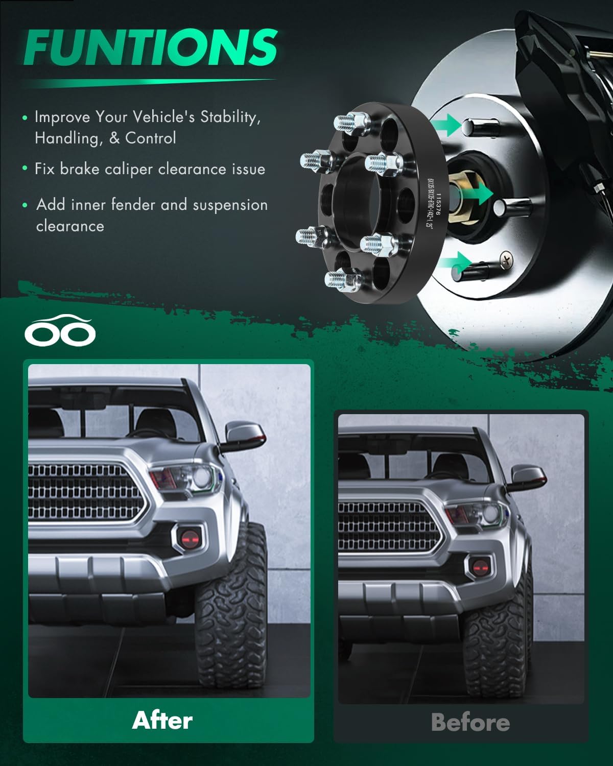 SCITOO 4X 1.25 inch 6x135mm to 6x135mm HUB Centric Wheel Spacers 6 Lug 87mm Hub Centric for Expedition Wheel Spacers for Navigator Wheel Spacers for Mark LT Wheel Spacers with 14x2 Studs