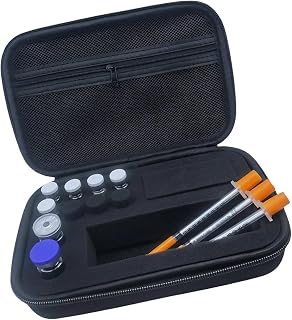 Accessory Organizer Case EVA Build with Mesh, Type A Sponge | Hard Shell Organizer with Foam Insert Mesh Pocket for Supplies, Daily Packing and Home Travel, Accessory Carry