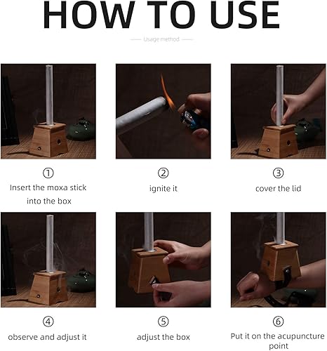 Miniatura 6 de 10 unidscaja de hierba china Moxa Stick 15 1 3 años Chen rollo de moxibustión de alta pureza