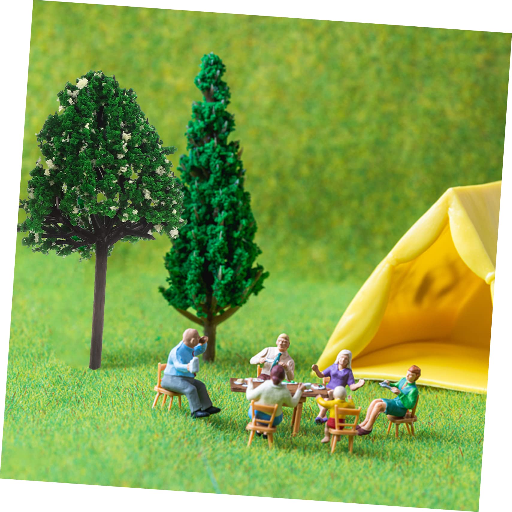 4 Set Di Modellini Di Alberi Piccoli Per Modellismo Ferroviario Finti Alberi in Miniatura Scenari Per Treni 24 Pezzi * 4