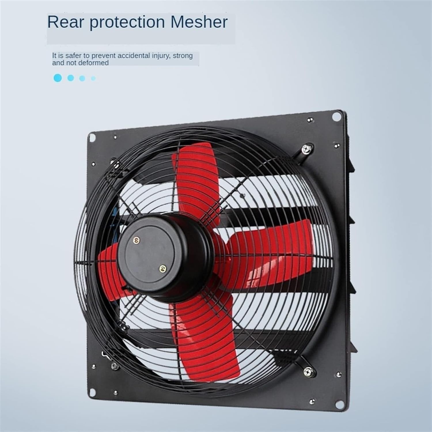10/12 Inch Wall Mounted Exhaust Fan, High-Speed Industrial Metal Ventilator, Powerful Vent Fan for Attic, Shed, Garage Ventilation, Stainless Steel(10inch)