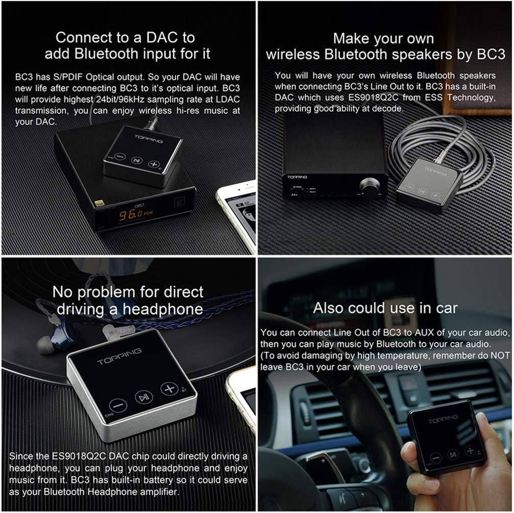 One-Day Sale: Up to 50% Off Topping BC3 Hi-Res Audio Wireless Bluetooth LDAC Receiver ES9018Q2C Portable DAC with Headphone/Opt/Line Output (Silver) Get Discount Offer Topping BC3 Hi-Res Audio Wireless Bluetooth LDAC Receiver ES9018Q2C Portable DAC with Headphone/Opt/Line Output (Silver)