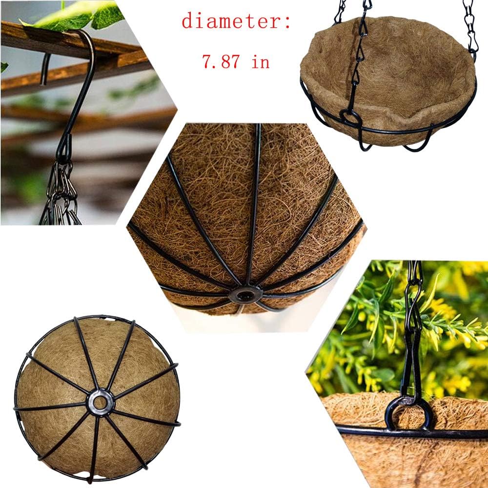 Evniset 2 Piece 12'' Metal Plant Haning Hooks Home Garden Plants pots Hanging Hanger Bracket Lantern Flower Pot