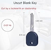 Vista 5 de Llave de encendido sin cortar para GMC Yukon Chevy Tahoe Suburban Cadillac Escalade 2007 2008 2009 2010 2011 2012 2013 2014 Reemplazo de llave