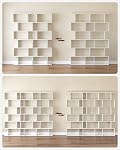 VASAGLE CUSTOS Collection 6 Shelf Bookcase, S-Shaped Tall Bookshelf, Wood Display Shelf, Book Organizer, 27.6 x 9.5 x 75.4 Inch, White, for Living Room, Office, Cloud White ULBC61WTV1