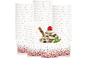 Whaline 8oz Heart-Shaped Paper Party Bowls for Valentine's Day