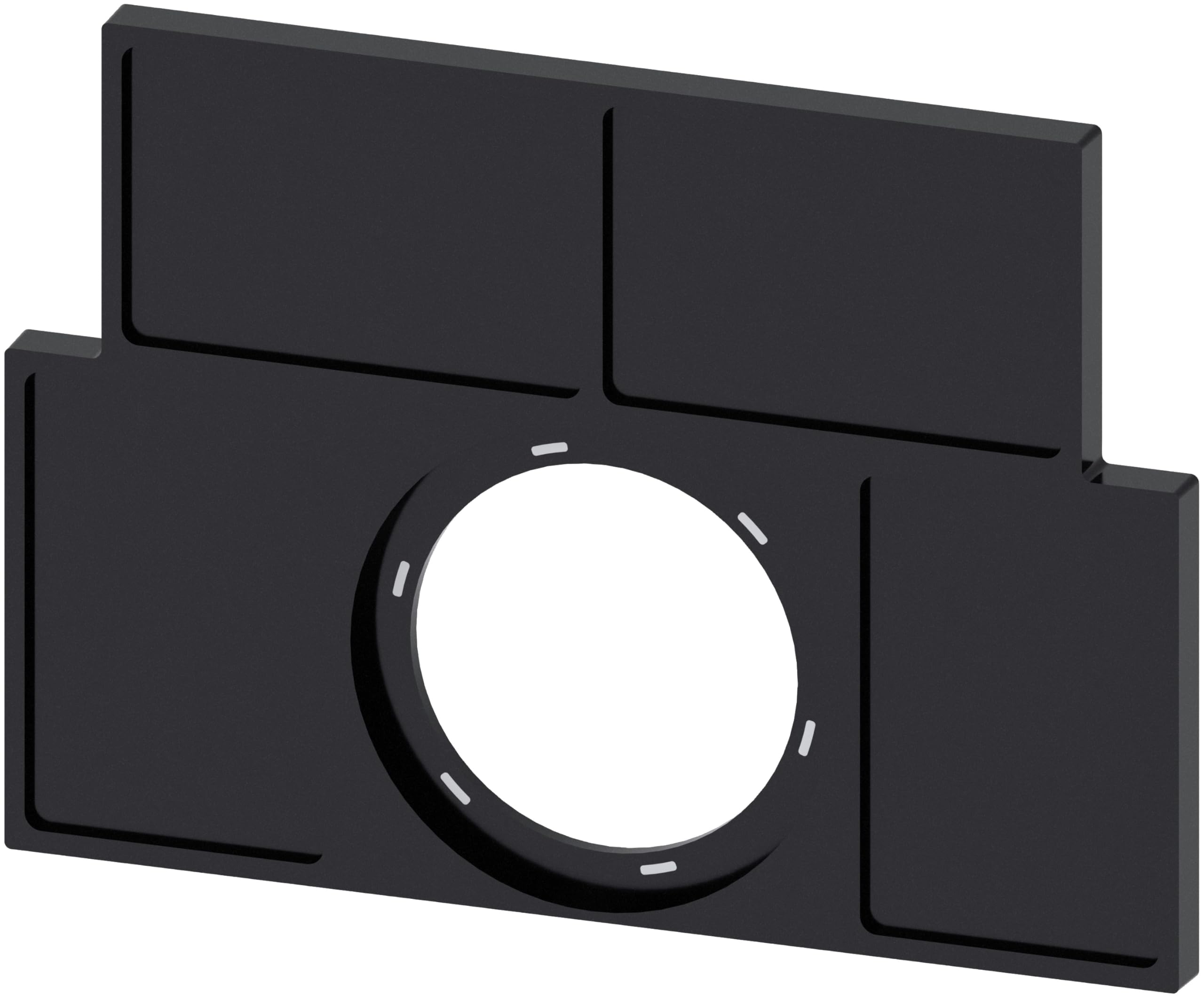 Porte-bouclier plat Siemens pour éviter les erreurs d'identification noir