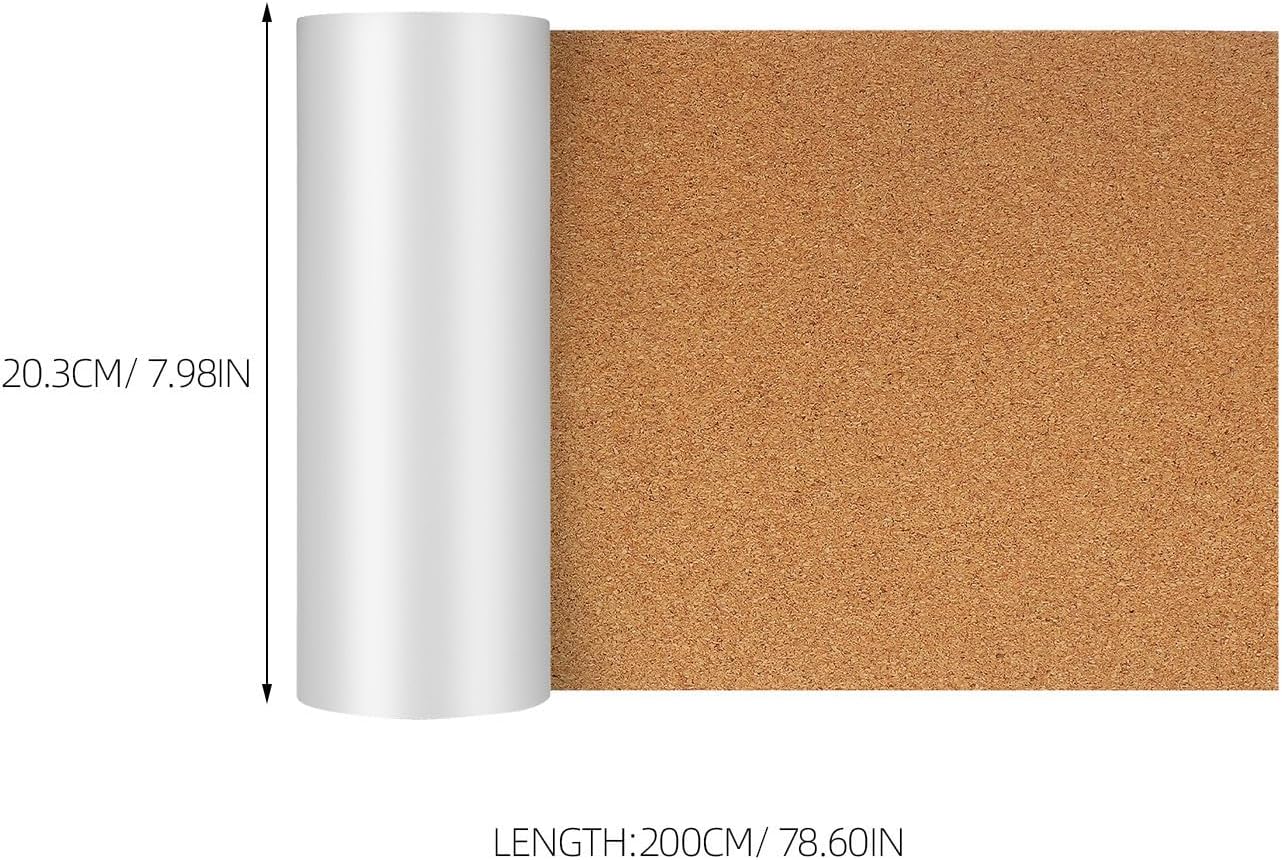Self Adhesive Cork Roll 2 Rolls for Bulletin Board Wall Protection