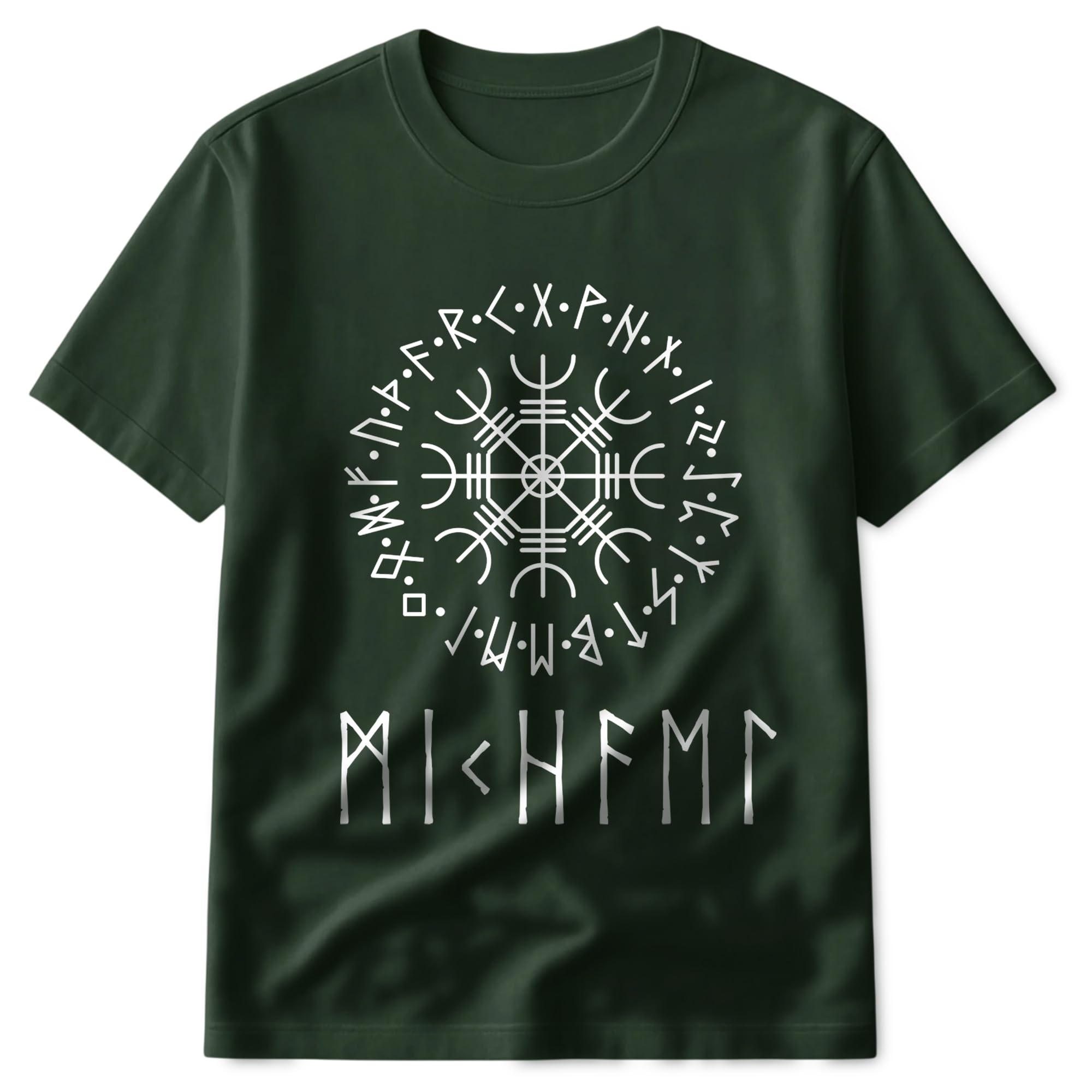 Personalized Viking Runes Shirt with Name in Norse Rune Alphabet, Unisex Norse Mythology T-Shirt Sweatshirt Hoodie